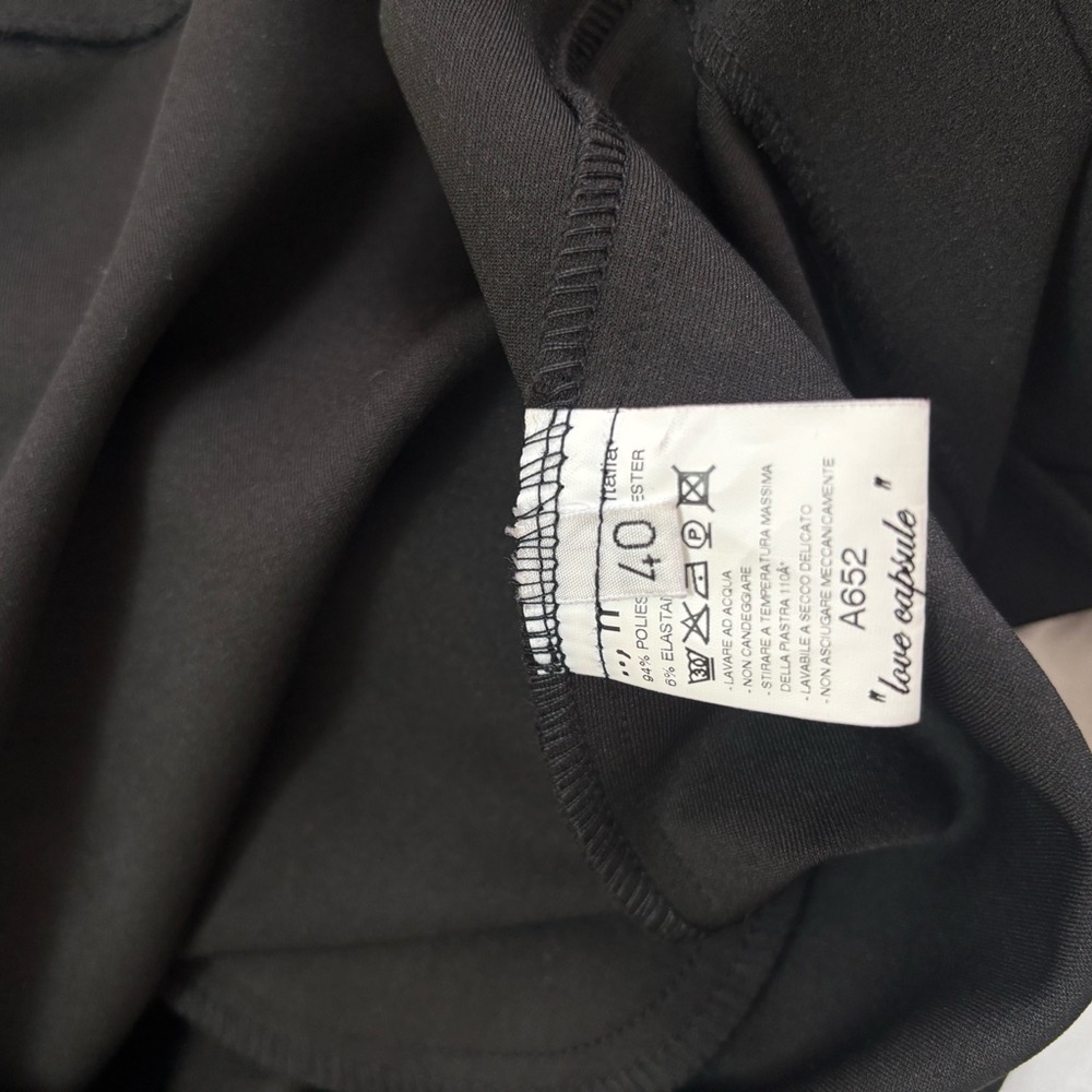 LOVE merci Italia Open Back Black Mini Dress - Picture 6 of 6